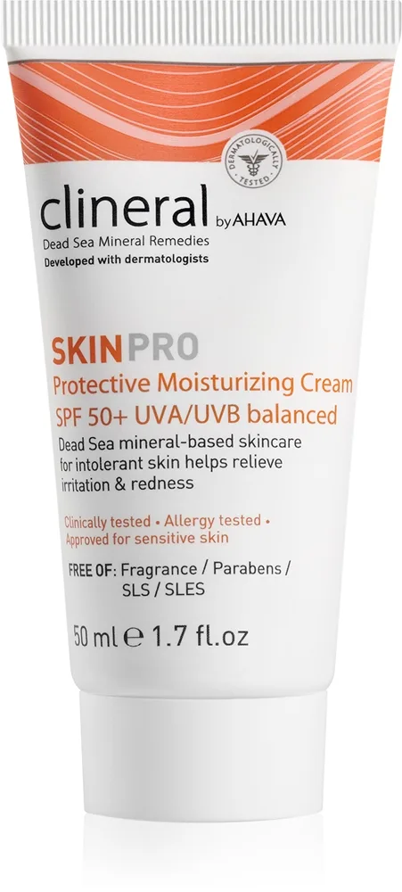 AHAVA Clineral SKINPRO Fugtgivende og beskyttende creme Til sensitiv og intolerant hud SPF 50 50 ml