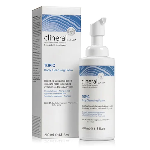 Ahava CLINERAL TOPIC Body Cleansing Foam 200 ml.