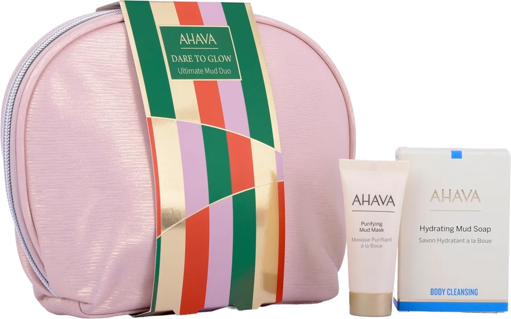 AHAVA Dare to Glow Ultimate Mud Duo lahjasetti vartalolle ja kasvoille