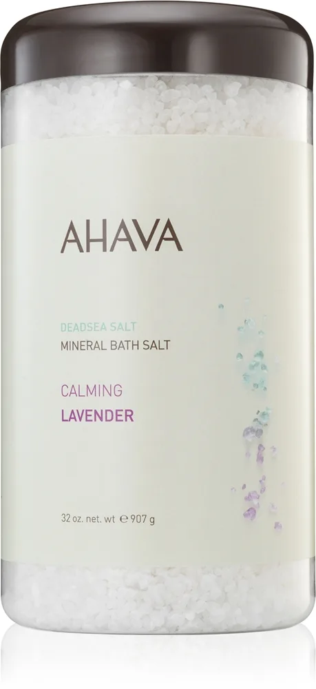 AHAVA Dead Sea Salt Calming Lavender Badsalt med Dödahavsmineraler 907 g