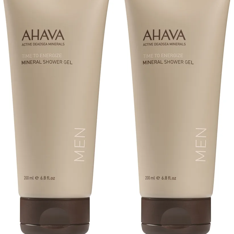AHAVA Men Time To Energize Duschgel med mineraler Ekonomiförpackning 2x200 ml