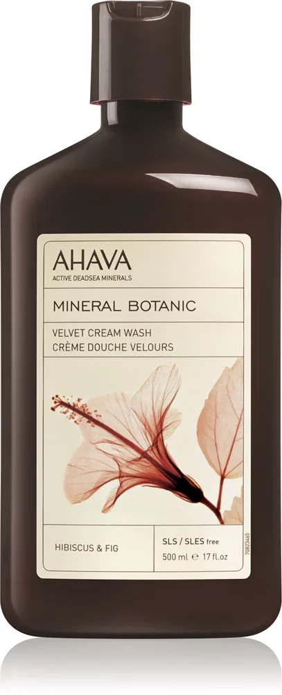 AHAVA Mineral Botanic Hibiscus & Fig Fløjl brusecreme Hyben og figen 500 ml