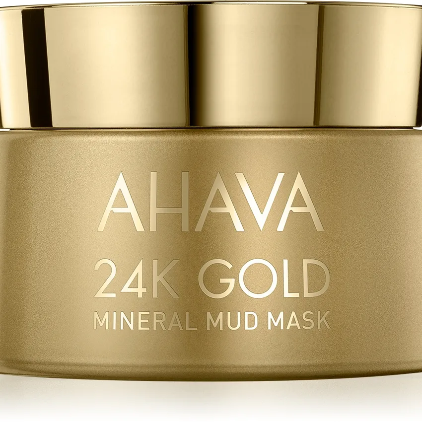 AHAVA Mineral Mud 24K Gold Lermask med mineraler Med 24 karats guld 50 ml