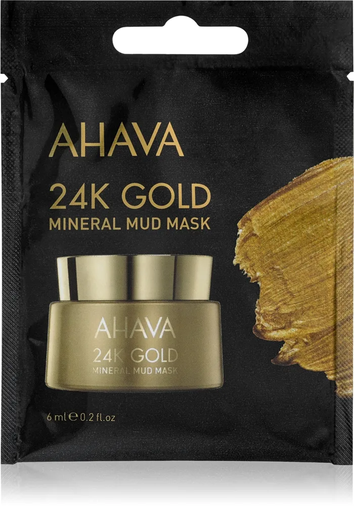 Ahava Mineral Mud 24K Gold Lermask med mineraler Med 24 karats guld 6 ml