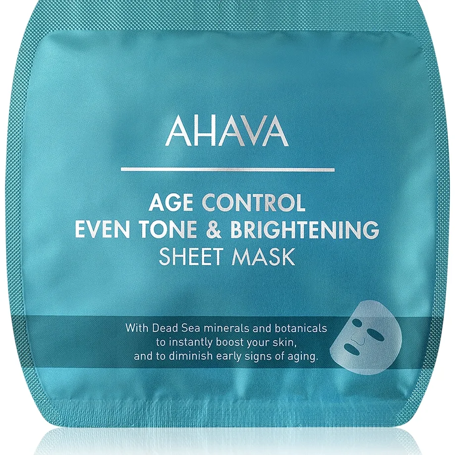 AHAVA Time To Smooth Uppljusande arkmask för ansiktet med effekt mot rynkor 1 st.