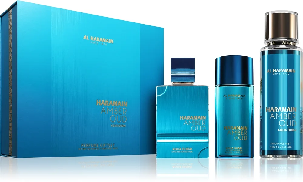 Al Haramain Amber Oud Aqua Dubai Presentförpackning Unisex 1 st.