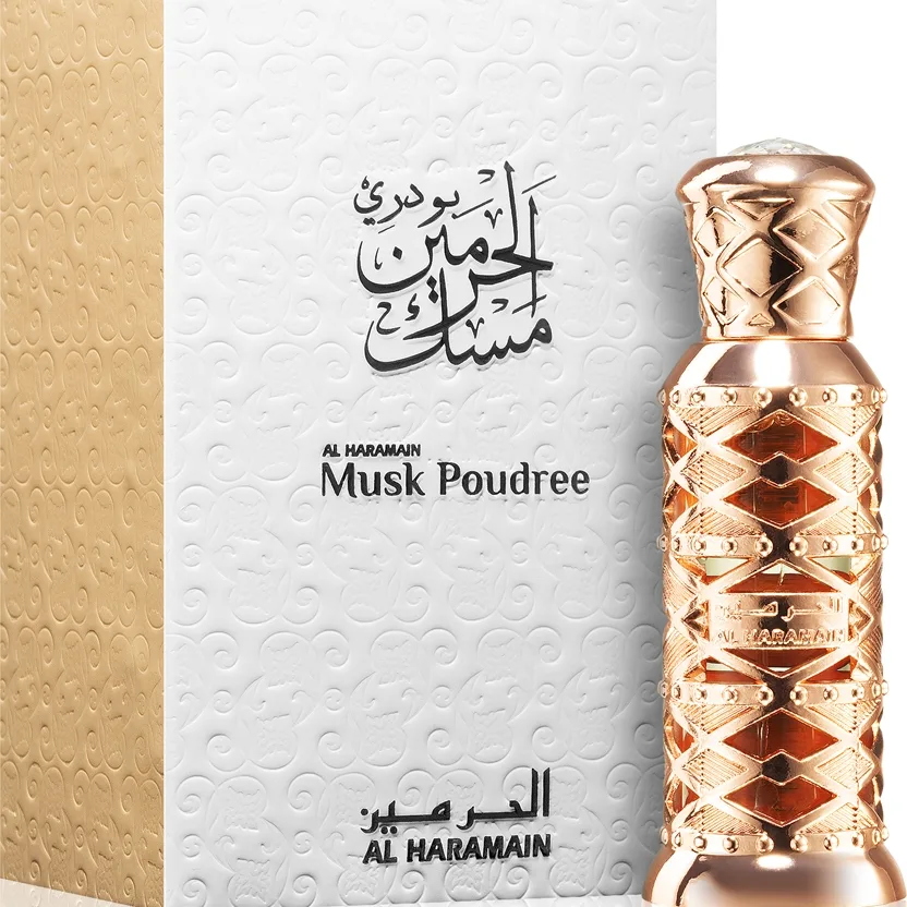 Al Haramain Musk Poudree parfumeret olie til kvinder 12 ml