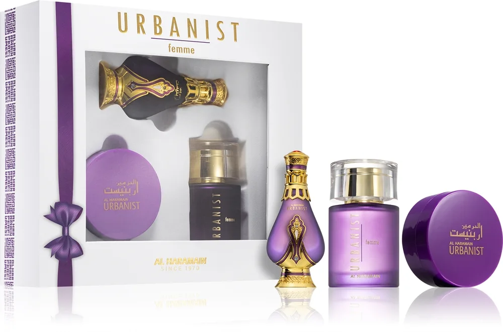 Al Haramain Urbanist Femme Fragrance Gift Set Presentförpackning för Kvinnor