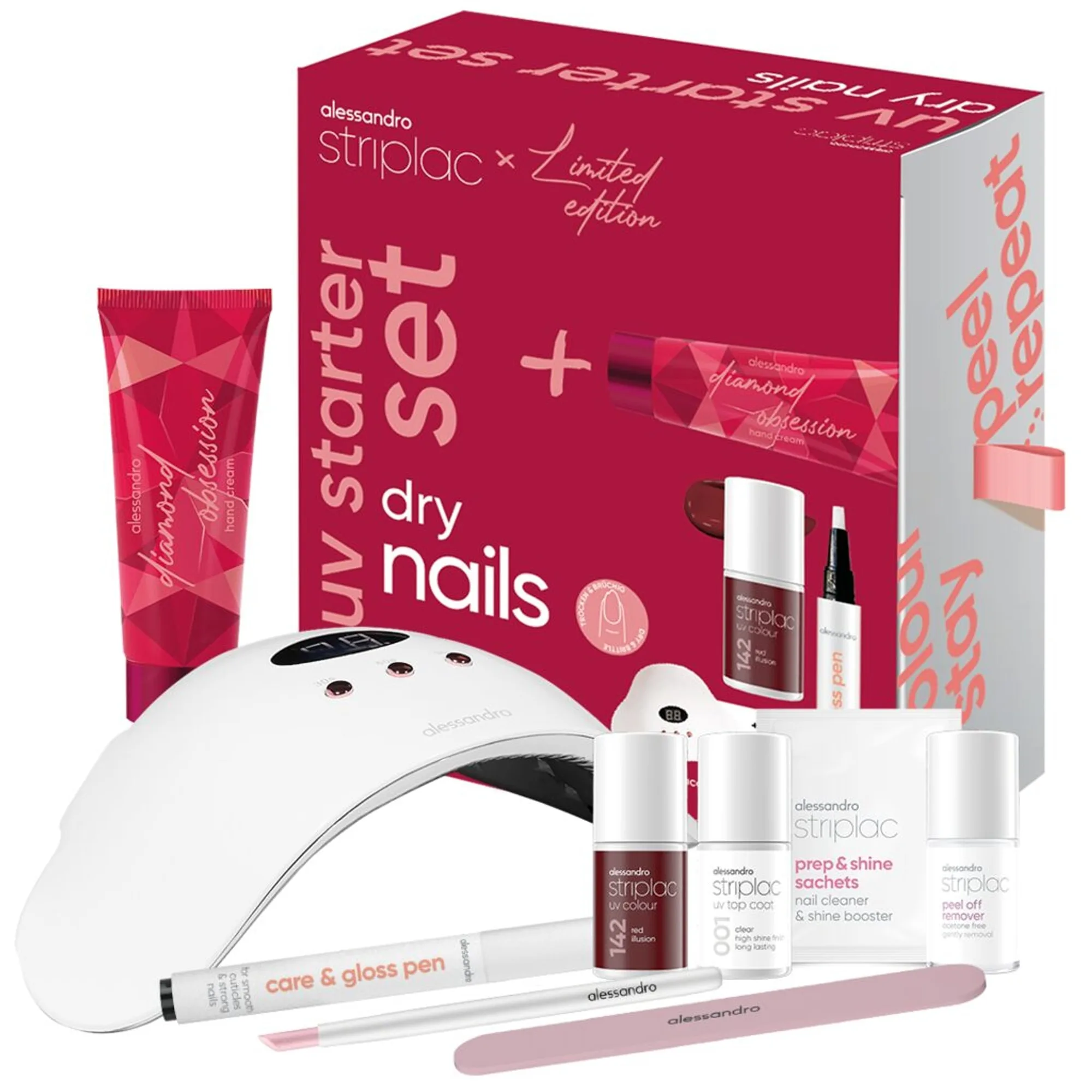 Alessandro Striplac UV Starter Set dry nails Winter Edition Nagellackset