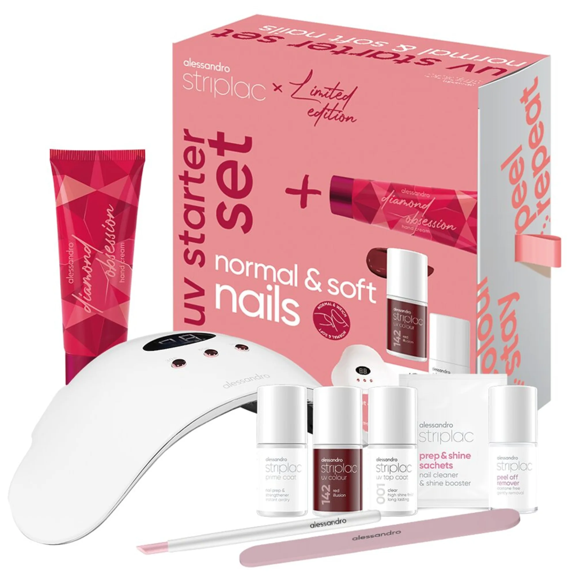 Alessandro Striplac UV Starter Set normal & soft nails Winter Edition Nagellackset