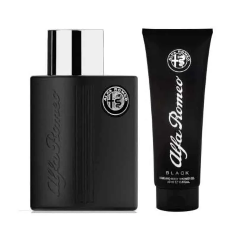 Giftset Alfa Romeo Black Edt 125ml + Shower Gel 90ml