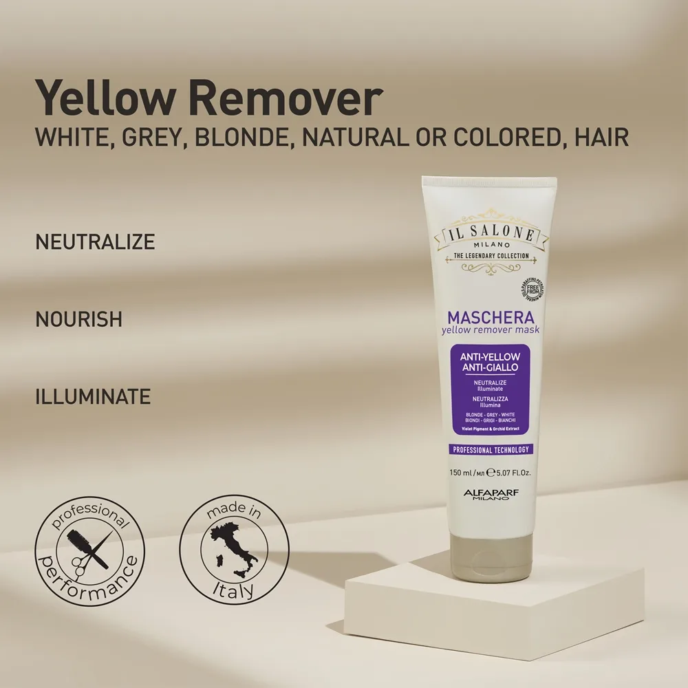 Alfaparf Milano Il Salone Milano Anti-yellow Mask för neutralisering av gula toner 150 ml
