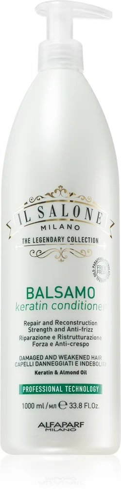 Alfaparf Milano Il Salone Milano Keratin uudistava hoitoaine vaurioituneille hiuksille 1000 ml