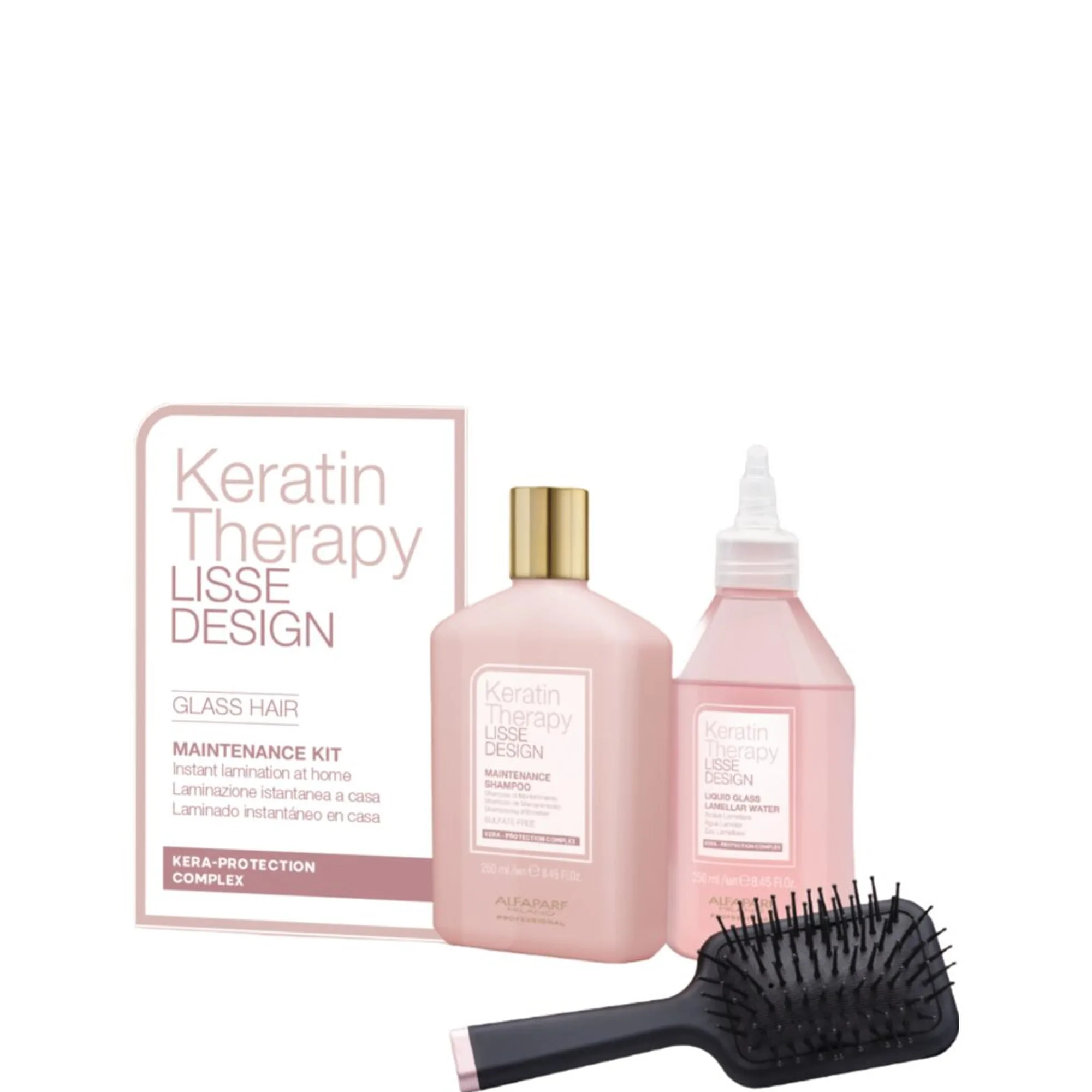 ALFAPARF MILANO Keratin Therapy Lisse Design Maintenance Kit Glass Hair Hårplejesæt