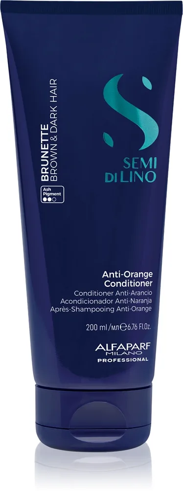 Alfaparf Milano Semi di Lino Brunette Toning balsam neutraliserer orange undertoner 200 ml