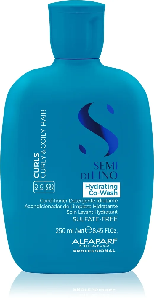 Alfaparf Milano Semi Di Lino Curls Hydrating Co-Wash pesuvoide hiuksiin ja päänahkaan 250 ml