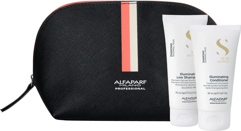 Alfaparf Milano Semi di Lino Diamond Illuminating Set för glansigt och mjukt hår