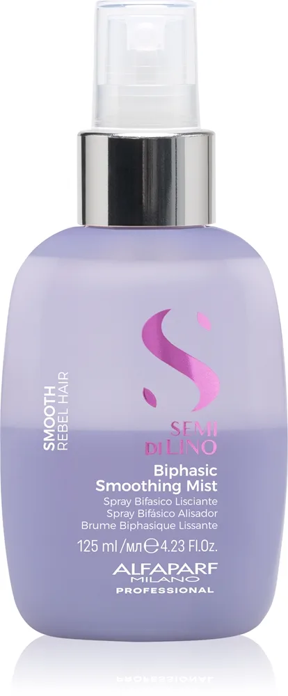Alfaparf Milano Semi di Lino Smooth Biphasic Smoothing Mist kaksivaiheinen hoito hiuksiin 125 ml
