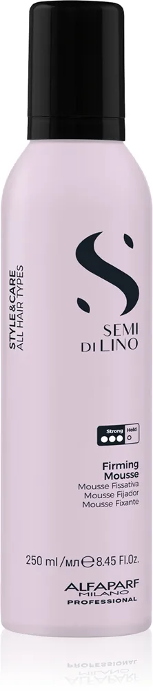 Alfaparf Milano Semi di Lino Style&Care Firming mousse vahvan pidon antava muotoiluvaahto hiuksiin 250 ml