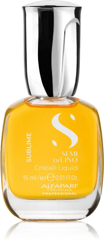 Alfaparf Milano Semi di Lino Sublime Cristalli Fugtende olie for skinnende og blødt hår 15 ml