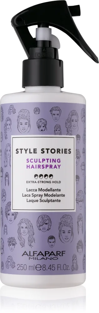 Alfaparf Milano Style Stories The Range Hairspray hiussuihke erityisen vahva pito Sculpting Hairspray 250 ml