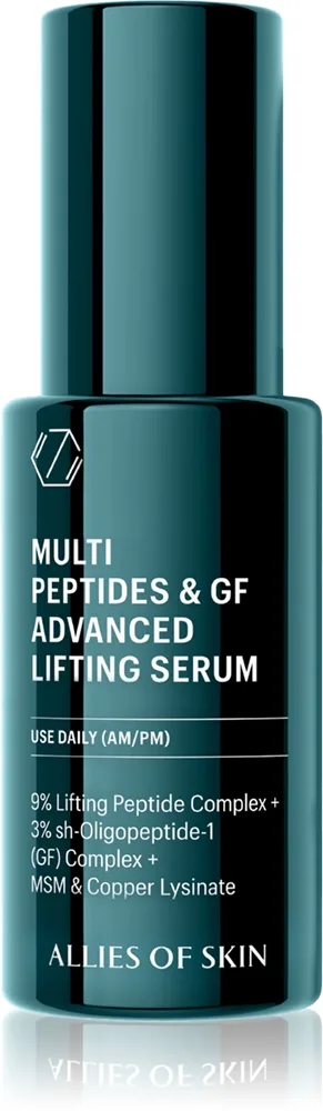 Allies of Skin Multi Peptides & GF Advanced Lifting Serum Løftende ansigtsserum 30 ml