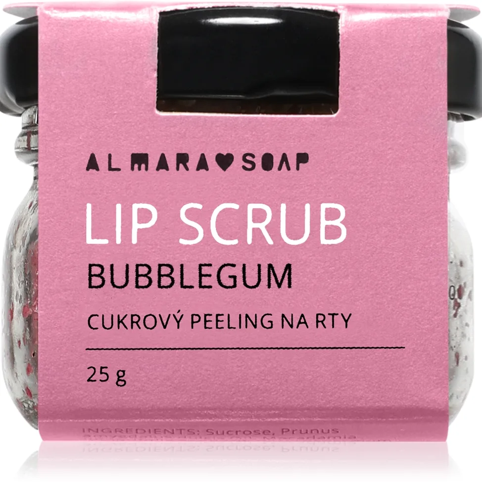 Almara Soap Lip Scrub Sockerskrubb för läppar Bubblegum 25 g