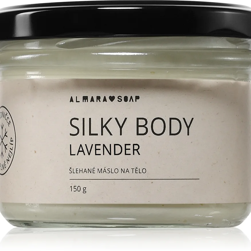 Almara Soap Silky Body vispat kroppssmör Levander 150 g