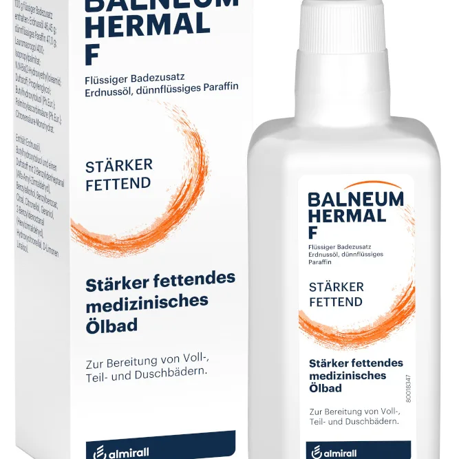 BALNEUM Hermal F flüssiger Badezusatz bei sehr trockener Haut 500 ml Flüssigkeit
