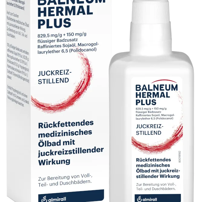 BALNEUM Hermal Plus flüssiger Badezusatz bei trockener, juckender Haut 200 ml Flüssigkeit