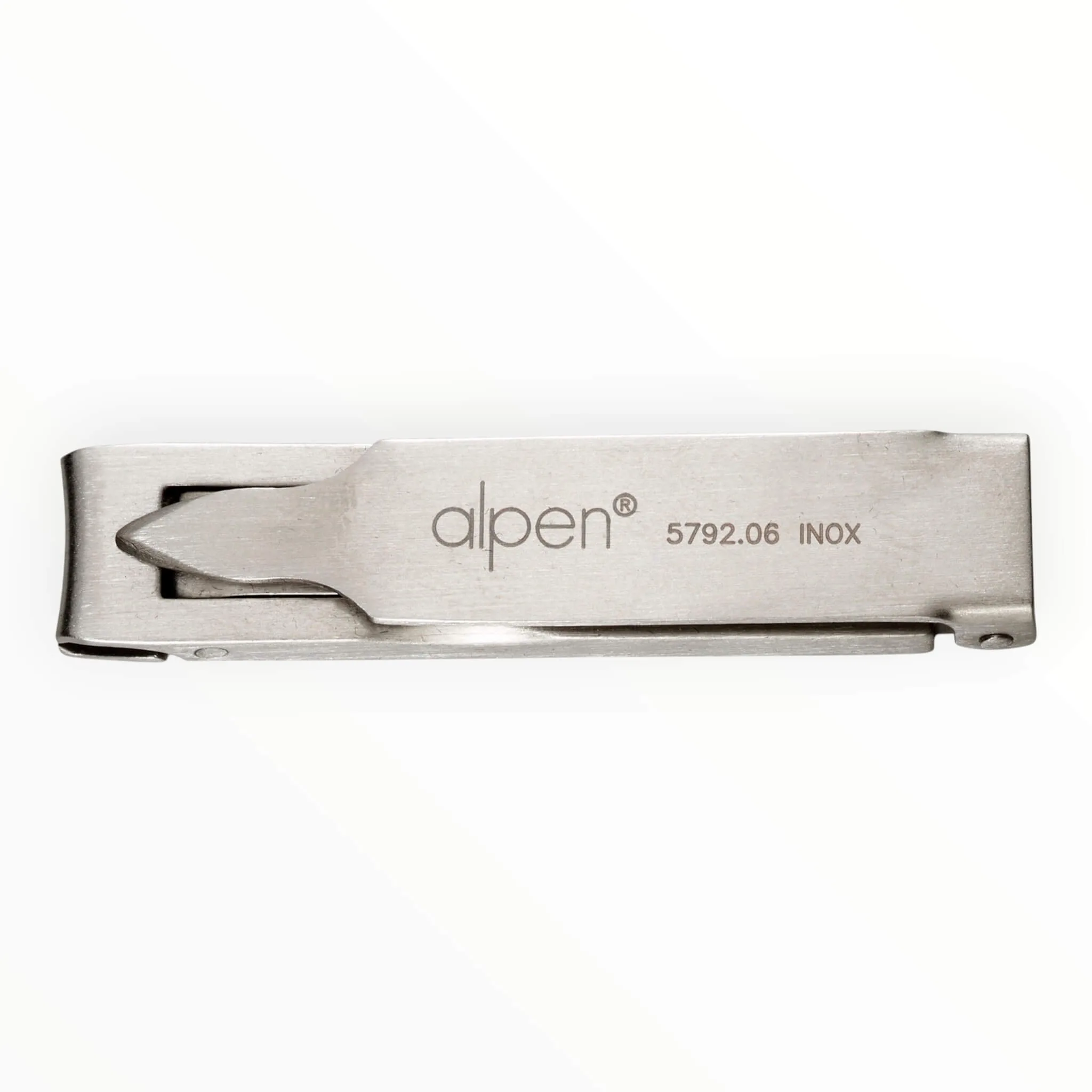 Alpen Kompakt Negleklipper i Læderetui, Rustfrit Stål, 6 cm.
