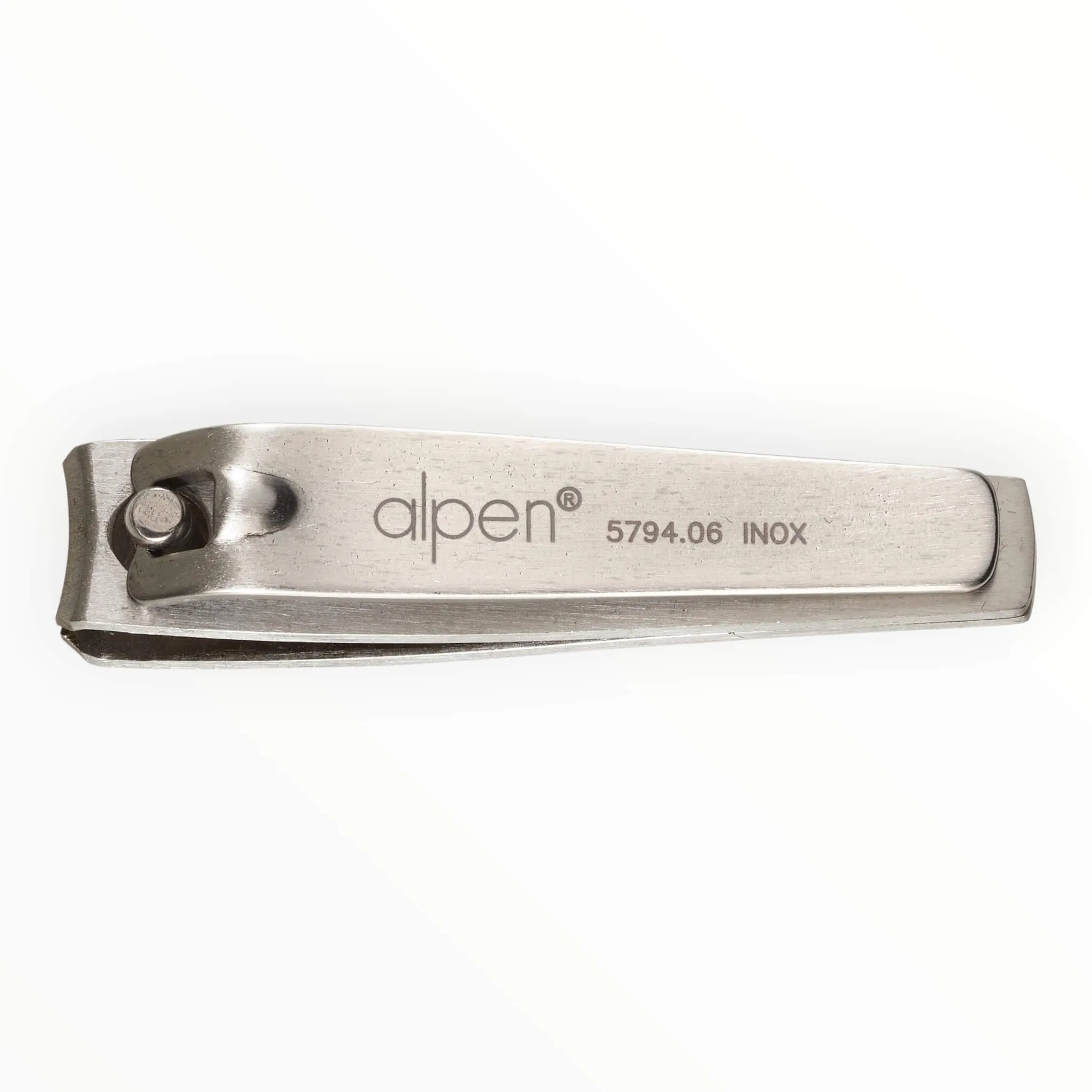 Alpen Negleklipper i Læderetui, Rustfrit Stål, 6 cm.