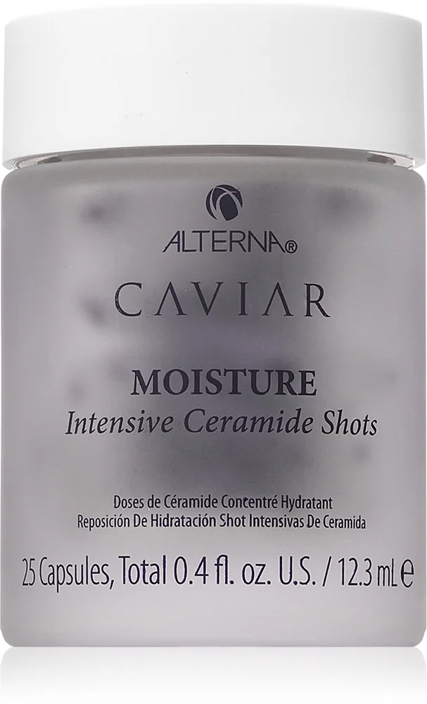 Alterna Caviar Moisture Intensive Ceramide Shots kapselit aktiivisilla keramideilla hiuksiin 12.3 ml