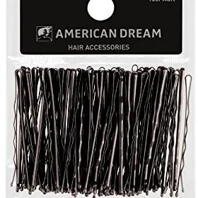 American Dream Hair Grips Pack of 100 Hair Grips Black