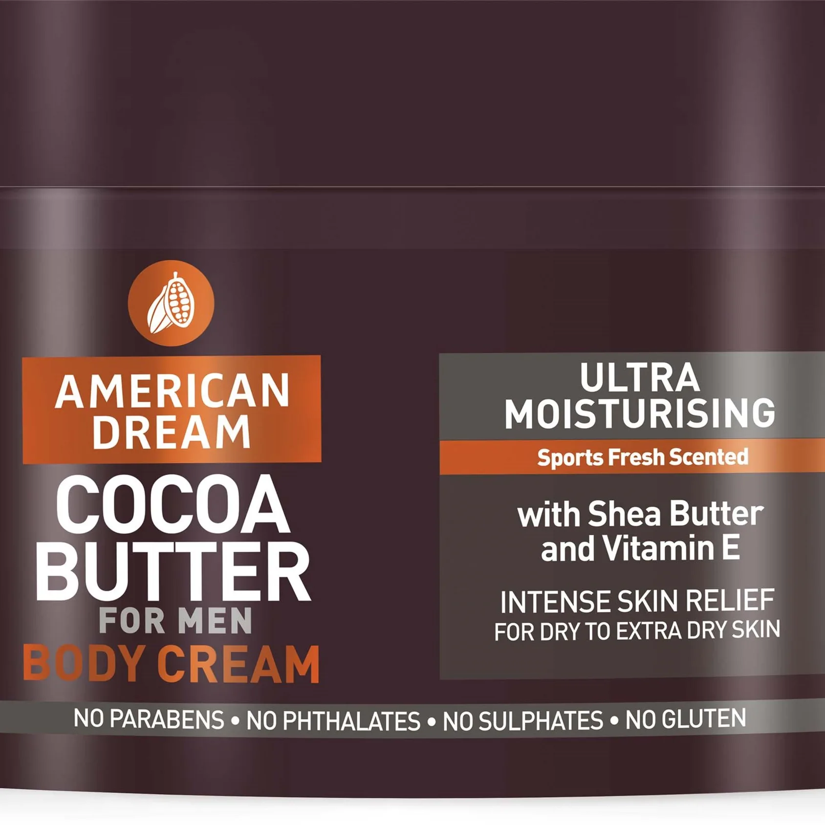 American Dream Mens Cocoa Butter Cream with Sports Fresh Scent 50
