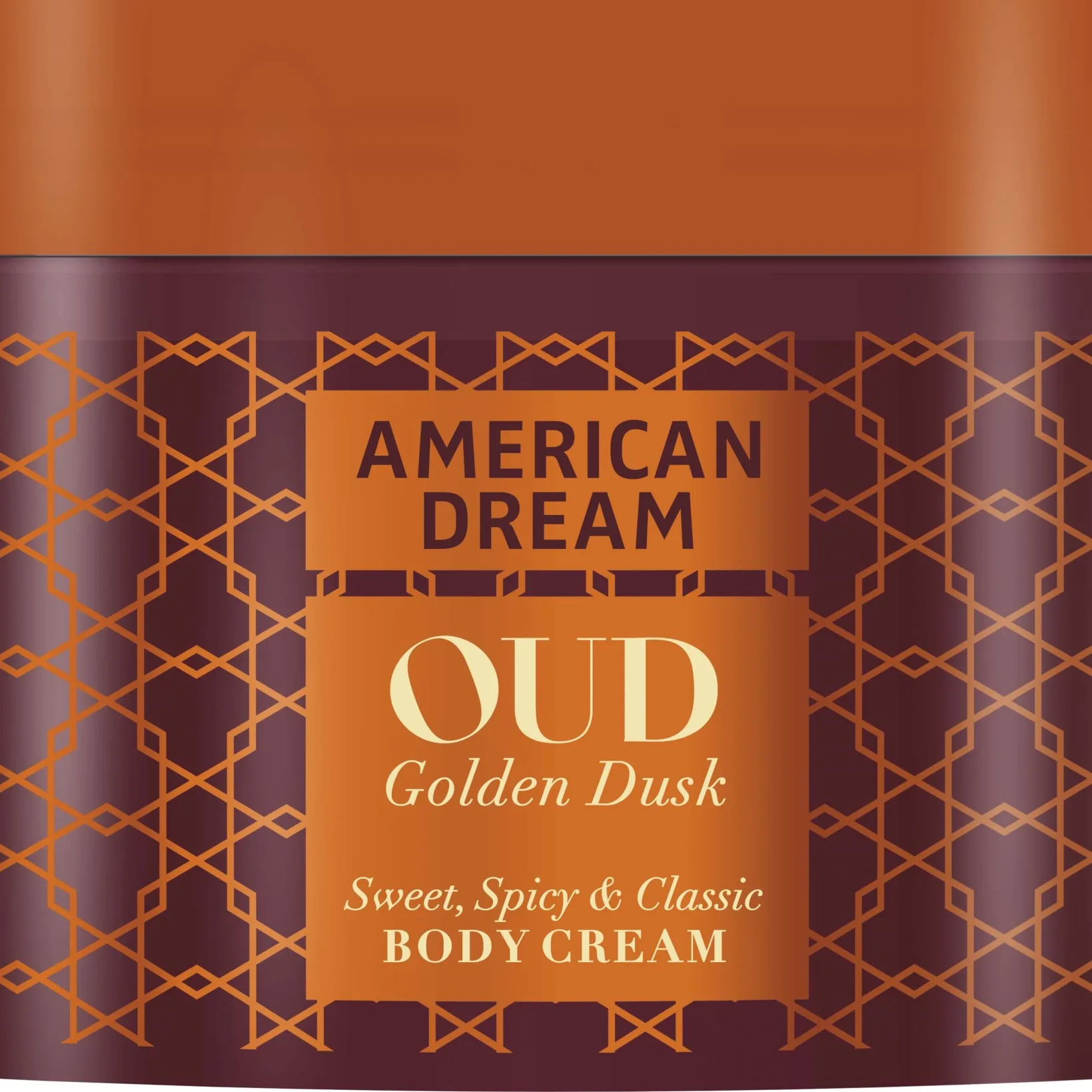 American Dream Oud Scented Body Cream - Golden Dusk  500 ml