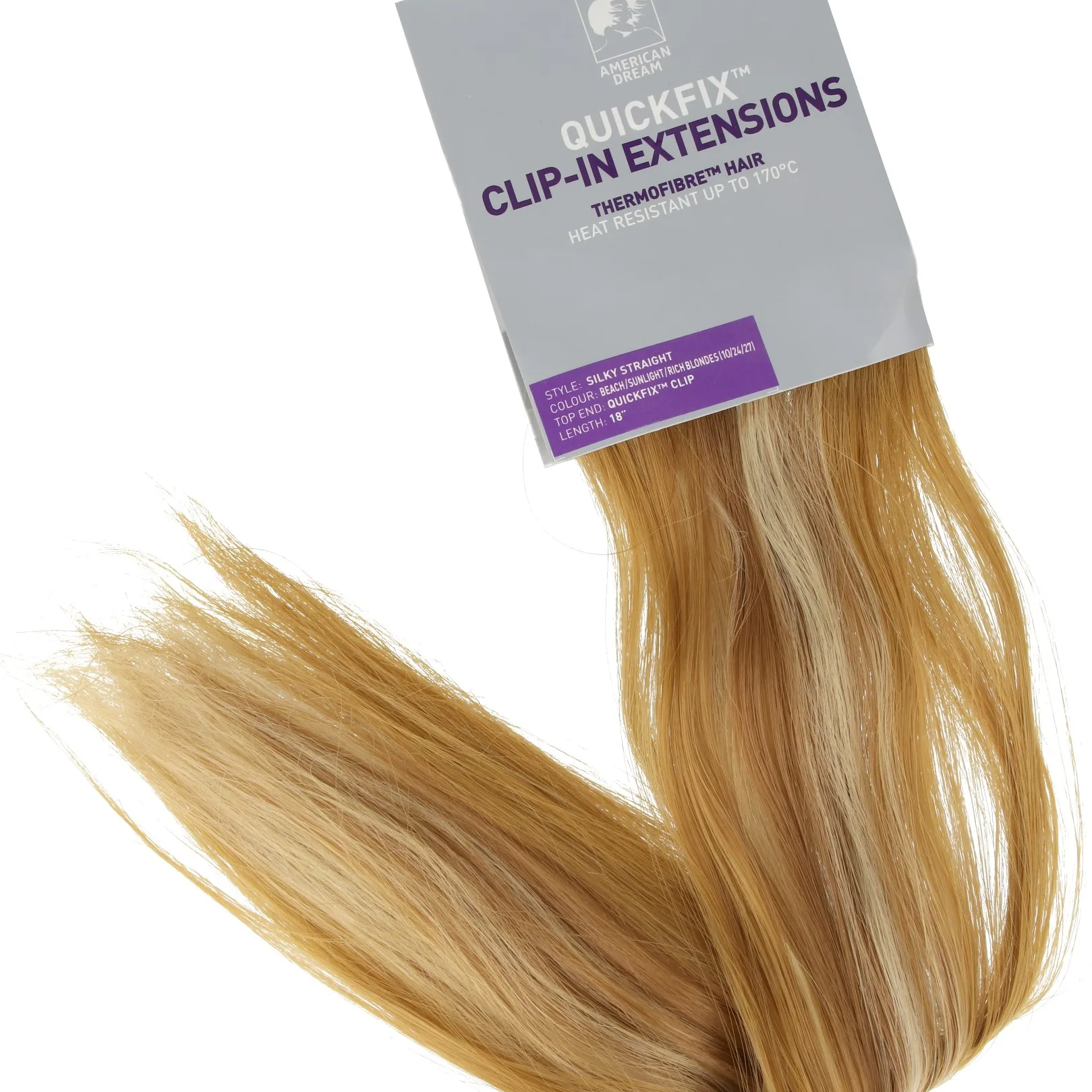 American Dream QuickFix Clip-in Silky Straight 46cm 10/24/27 Beac