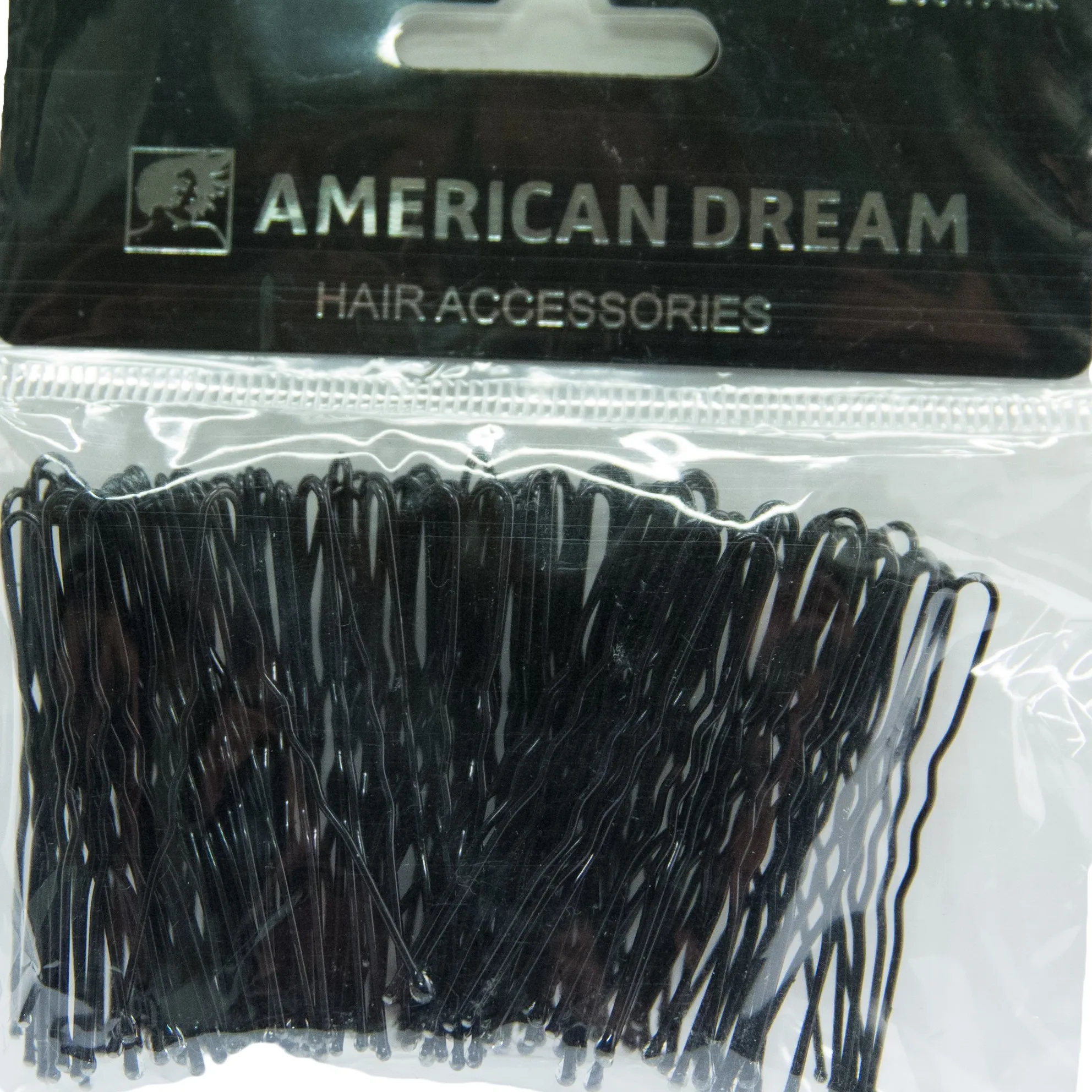 American Dream Wavy Pins Black 6.5cm Black
