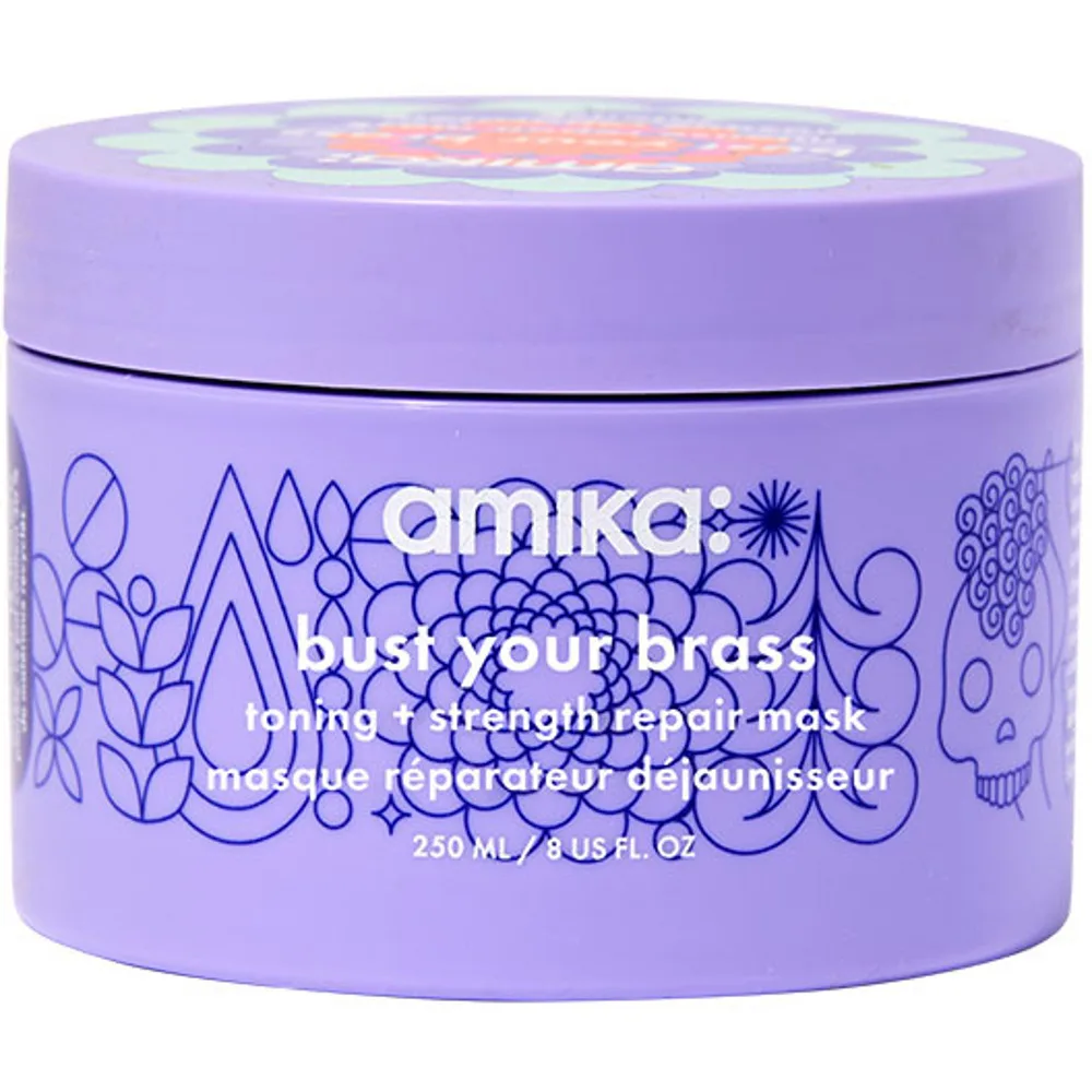 Amika Bust Your Brass Cool Blonde Intense Repair Mask (60ml)