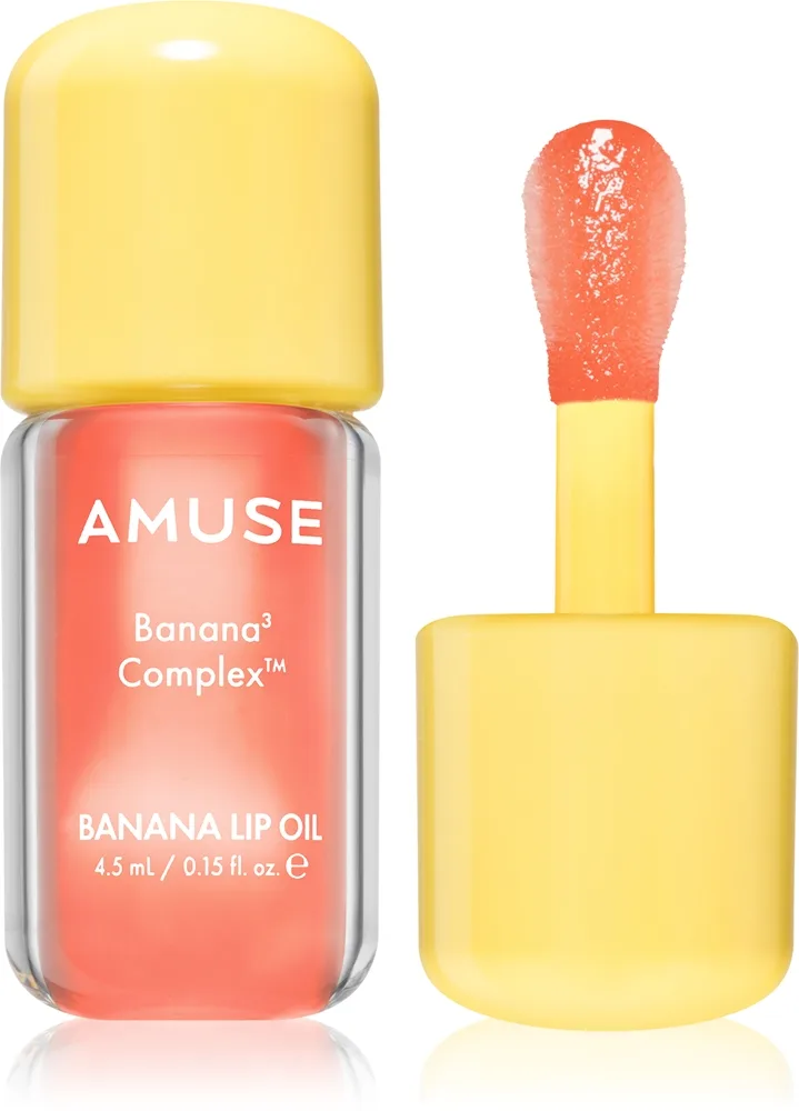 AMUSE Banana Lip Oil Bananolja för läppar Skugga 04 Juicy Peach 4.5 ml