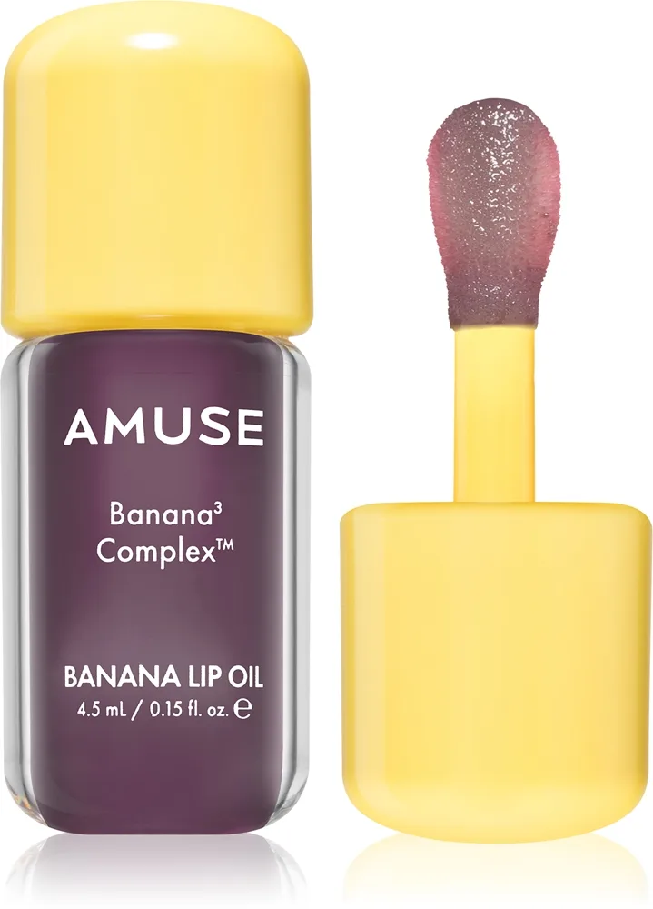 AMUSE Banana Lip Oil Bananolja för läppar Skugga 07 Acai Gleam 4.5 ml