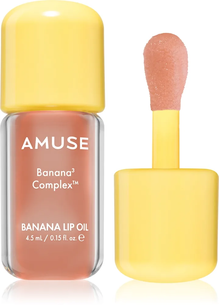 AMUSE Banana Lip Oil Bananolja för läppar Skugga 08 Soy Latte 4.5 ml