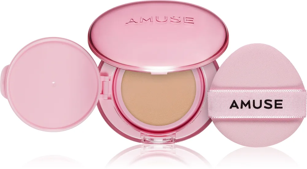 AMUSE Dew Power Vegan Cushion Langtidsholdbar foundation pude Lysnende og udglattende effekt Skygge 02 Healthy 15 g