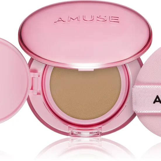 AMUSE Dew Power Vegan Cushion Langtidsholdbar foundation pude Lysnende og udglattende effekt Skygge 04 Tan 15 g