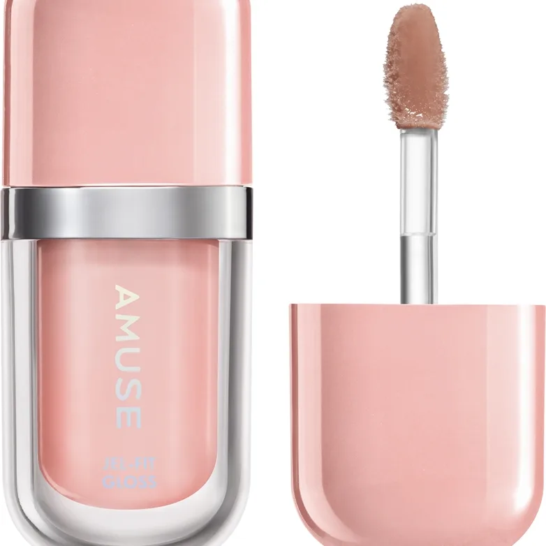 AMUSE Jel-Fit Gloss Återfuktande läppglans Med ökande effekt Skugga Oat Vanilla 3.8 g