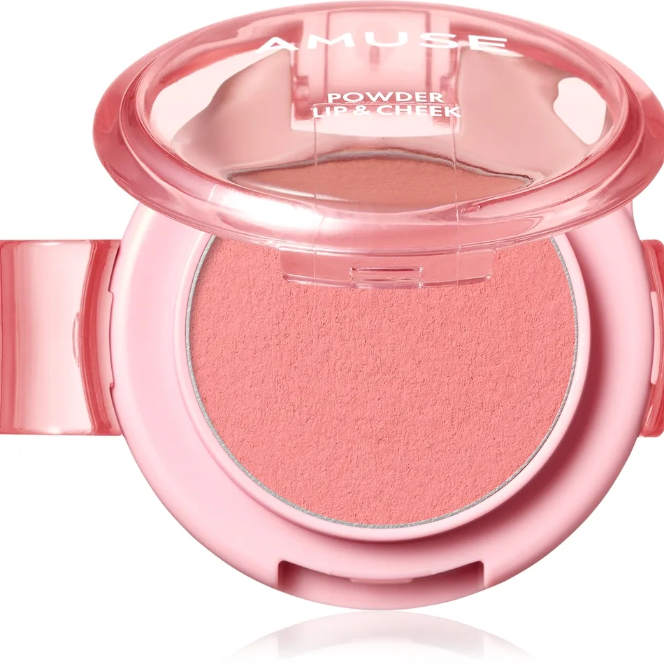 AMUSE Powder Lip & Cheek Krämpuder för läppar och kinder Skugga 01 Peach Whip 4 g