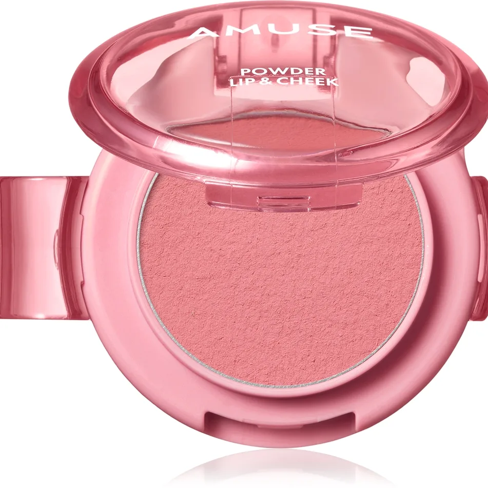 AMUSE Powder Lip & Cheek Krämpuder för läppar och kinder Skugga 07 Rose Girl 4 g