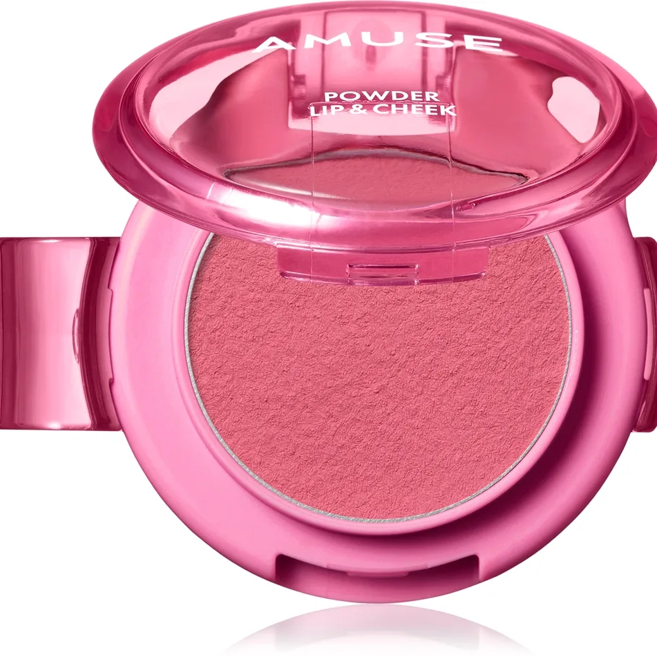 AMUSE Powder Lip & Cheek Krämpuder för läppar och kinder Skugga 08 Girlfriend 4 g