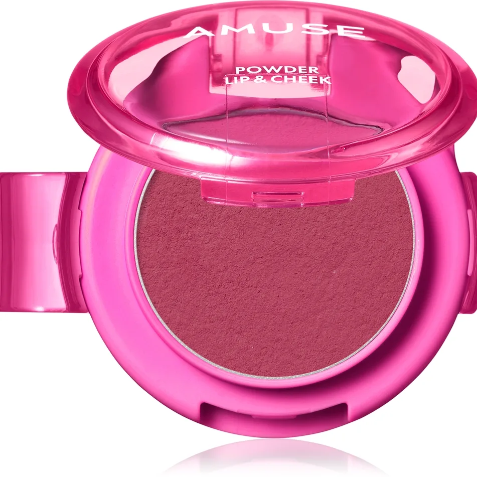 AMUSE Powder Lip & Cheek Krämpuder för läppar och kinder Skugga 12 Berrish 4 g