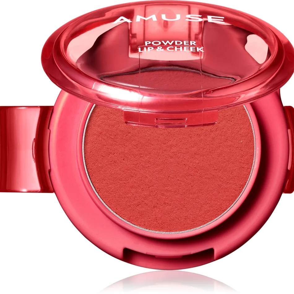 AMUSE Powder Lip & Cheek Krämpuder för läppar och kinder Skugga 12 Berryish 4 g